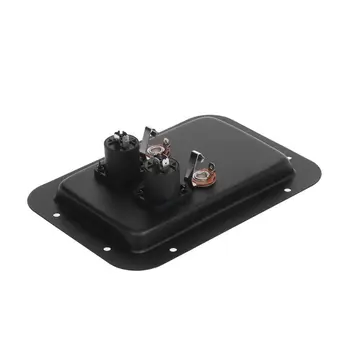 

Junction Box 4-Core Socket Jack Plate Terminal Binding Post Dual Speakon Input PA DJ Speaker Cabinet H55F
