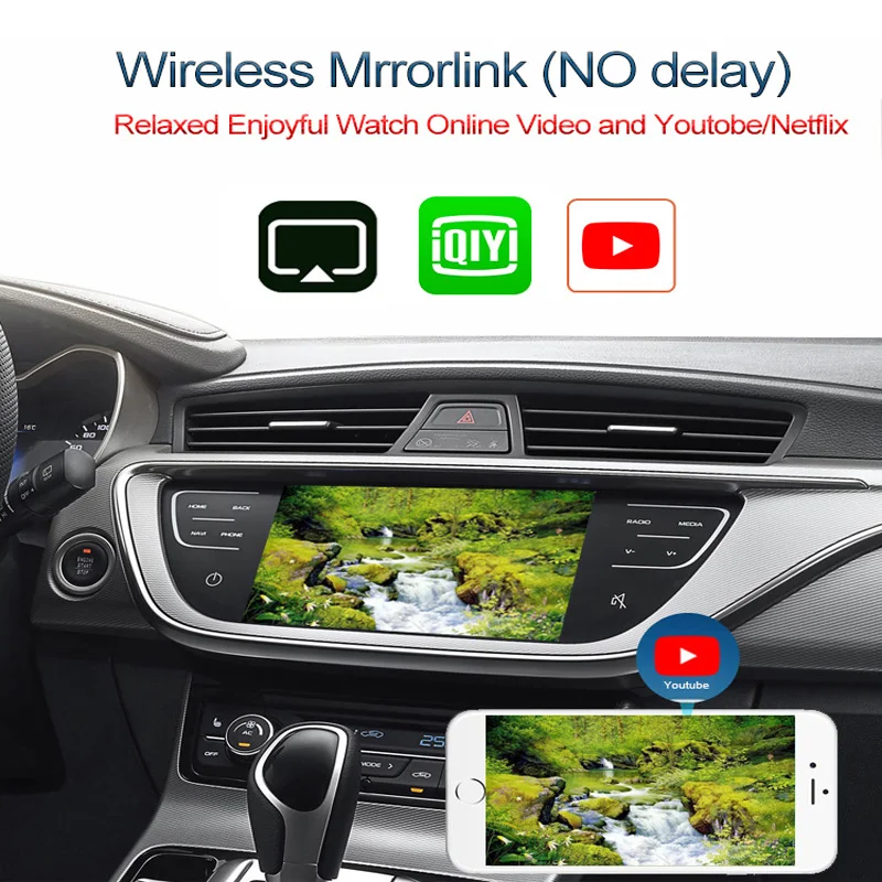5G Wireless Apple Carplay Dongle Mirrorlink Smart Media Box Car Play Wifi Adapter USB for  IPhone  Android Phone Accessories
