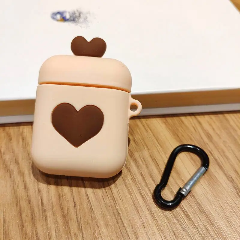 Чехол для наушников для Airpods, силиконовый чехол, милый мультяшный мягкий чехол для наушников для Apple Air pods 2 1, чехол для наушников, 3D аксессуары - Цвет: GJ0066