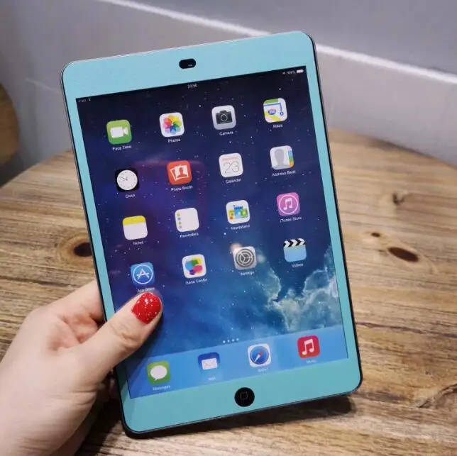 Закаленное стекло для IPad 9,7 планшет мультфильм Закаленное стекло Защитная пленка для экрана для IPad 5 6 Pro 9,7 дюймов Air 1 Air 2 - Цвет: skyblue