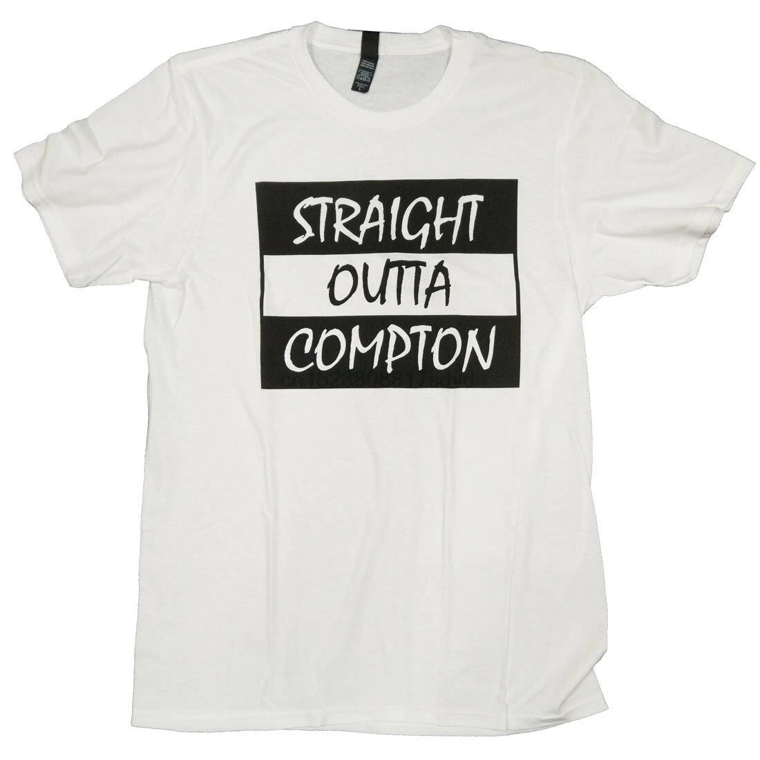 N W A футболка Прямая Из Compton белая коробка логотип 100 Официальный США импорт |