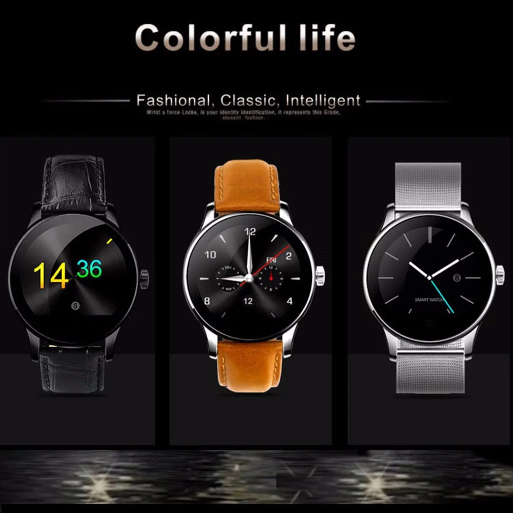 Новые смарт-часы K88H Bluetooth Smartwach 1,2 ''ips экран Поддержка пульсометр шагомер наручные часы для IOS Android