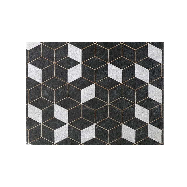 Door Mat Carpet Hallway Bedroom Living Room Balcony Porch Entrance Doormat Dust Removal Waterproof Non-slip Silk Loop Mat Carpet G