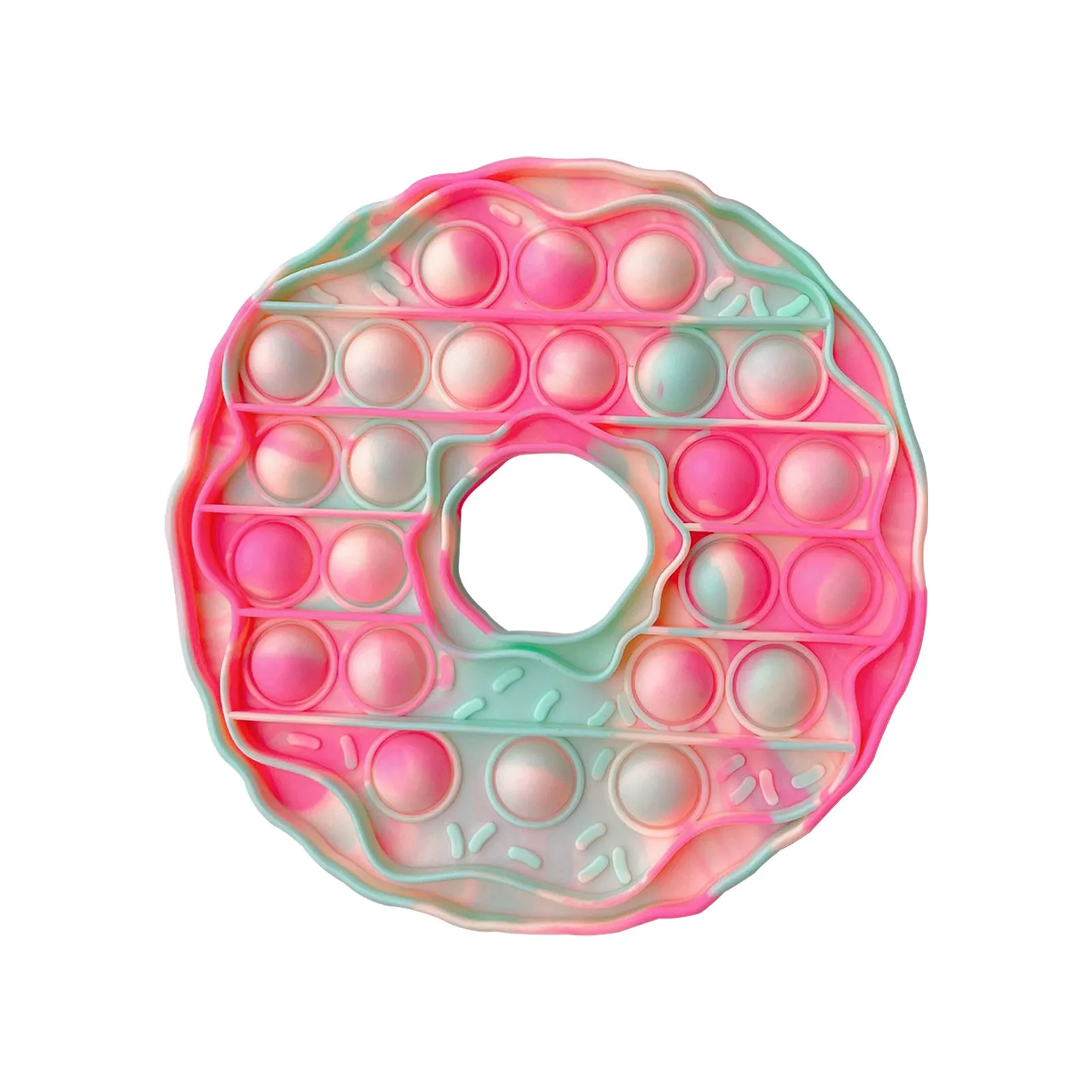 mesh stress ball New Donuts Pops Its Push Bubble Fidget Toys Adult Stress Relief Squeeze Toy Antistress Popet Soft Squishy Kids Toys Xmas Gifts pea popper fidget toy