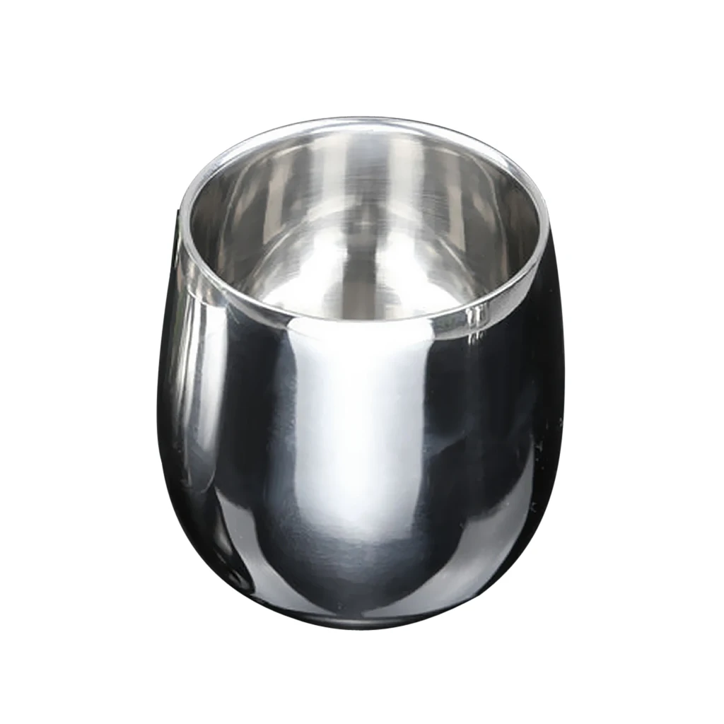 200ml Stainless Cup Beer Coffee Mug Vodka Cup Double Wall Curved Tea Mug Kids Children Cups x6