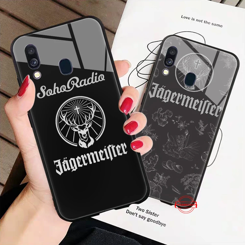 Стеклянный чехол Jagermeister с логотипом для Samsung S7 Edge S8 S9 S10 Plus A10 A20 A30 A40 A50 A60 A70 Note 8 9