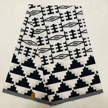 

Quality Guaranteed Block Wax Java Printed kente Fabrics 100% cotton African Java Wax Print Fabric For dress 6 Yards!OT-4601