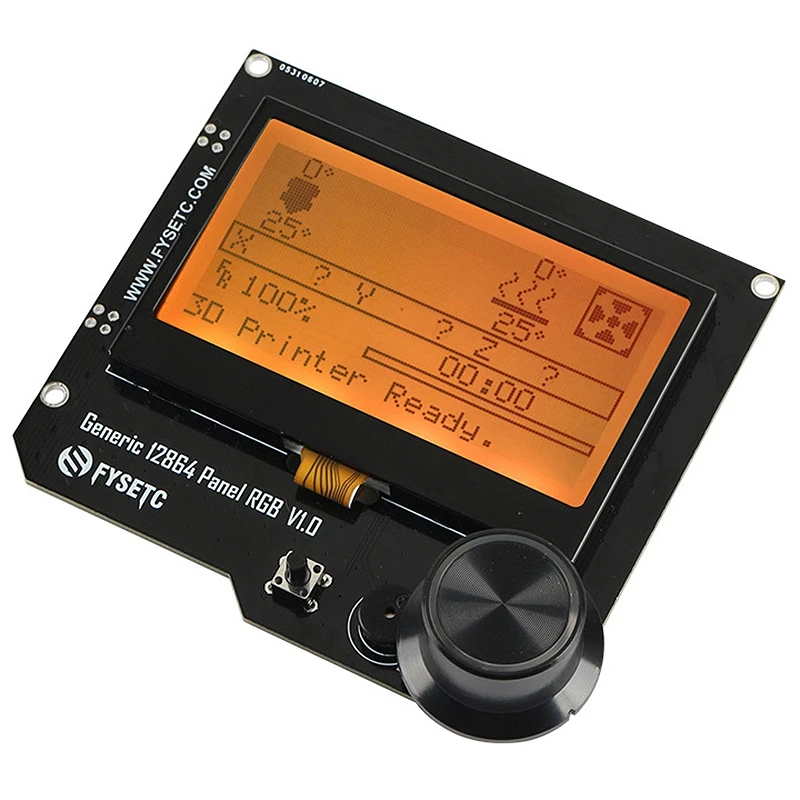 Generic12864 панель V1.1 Смарт 12864 ЖК-модуль дисплей Rgb экран Поддержка Marlin Diy для ЧПУ Ramps Cheetah F6 Vs Mini12864(Rg