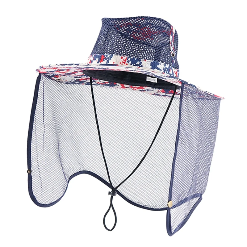 Пешие прогулки Рыбалка против насекомых шляпа Рыбалка шляпа москитная сетка голова сетка защита лица путешествия шапки для кемпинга Рыбацкая шляпа