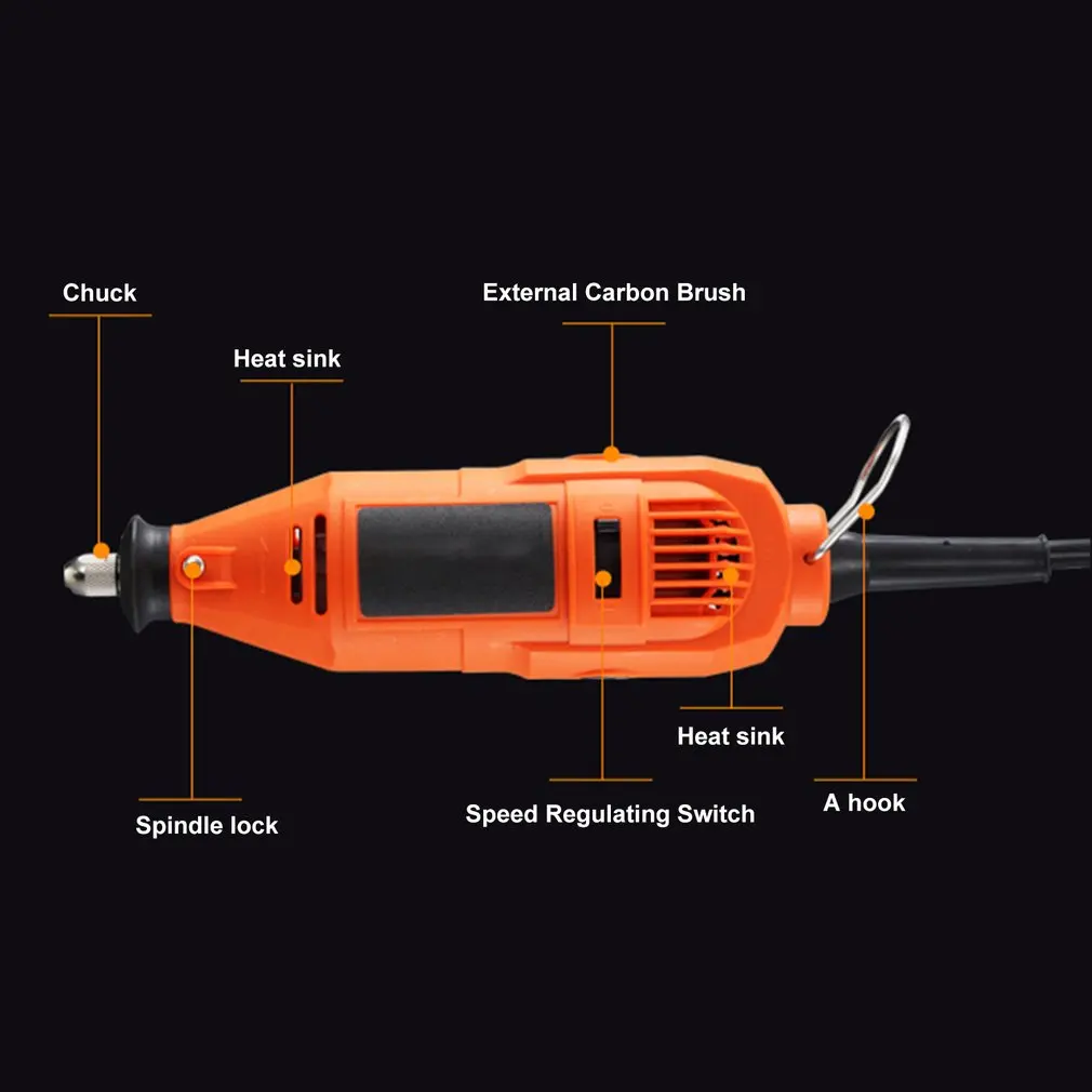 Переменная скорость электрический шлифовальный станок Dremel инструмент многофункциональный DIY креативный роторный инструмент дрель