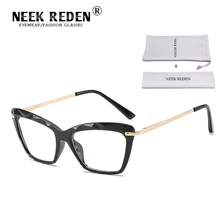 Кошачий глаз, Черная Женская оправа для очков, Ретро стиль, модная Алмазная резка стекла, оправа для женщин, декоративные очки для зрения