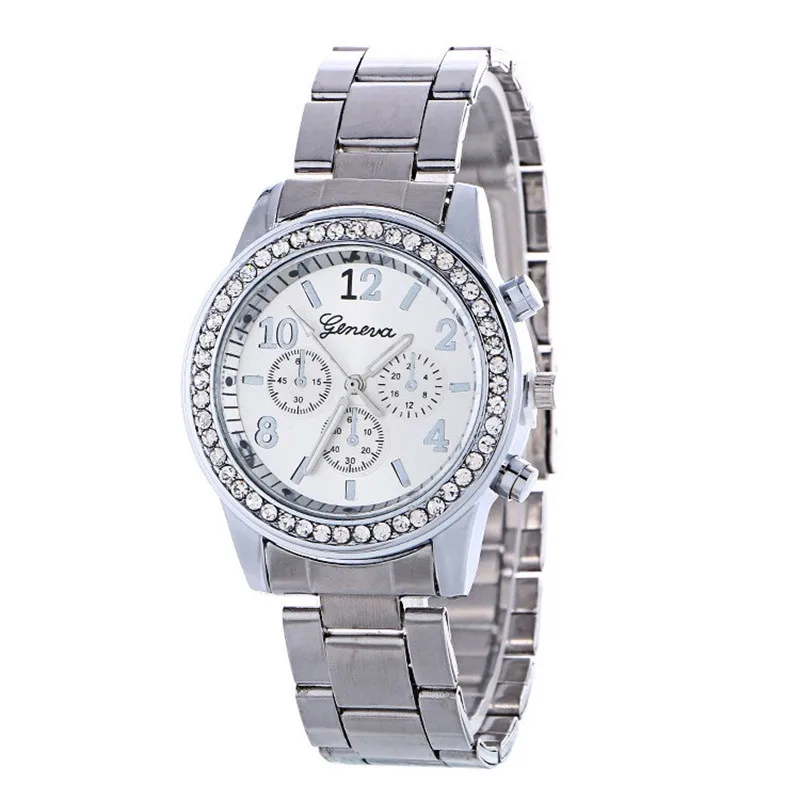

Fashion Diamond Set Alloy Watch WOMEN'S European And American-Style Steel Belt Casual Jewelry Watch WOMEN'S