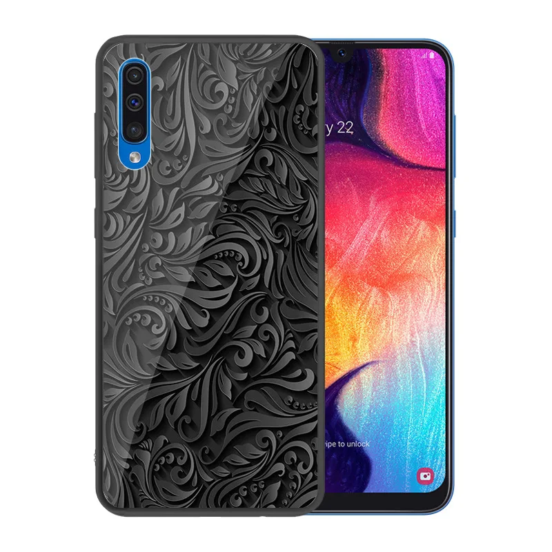 Galaxy A80 A90 A50 A10 A30 A40 A60 A70 Стекло чехол для телефона "Русалка" Чехол