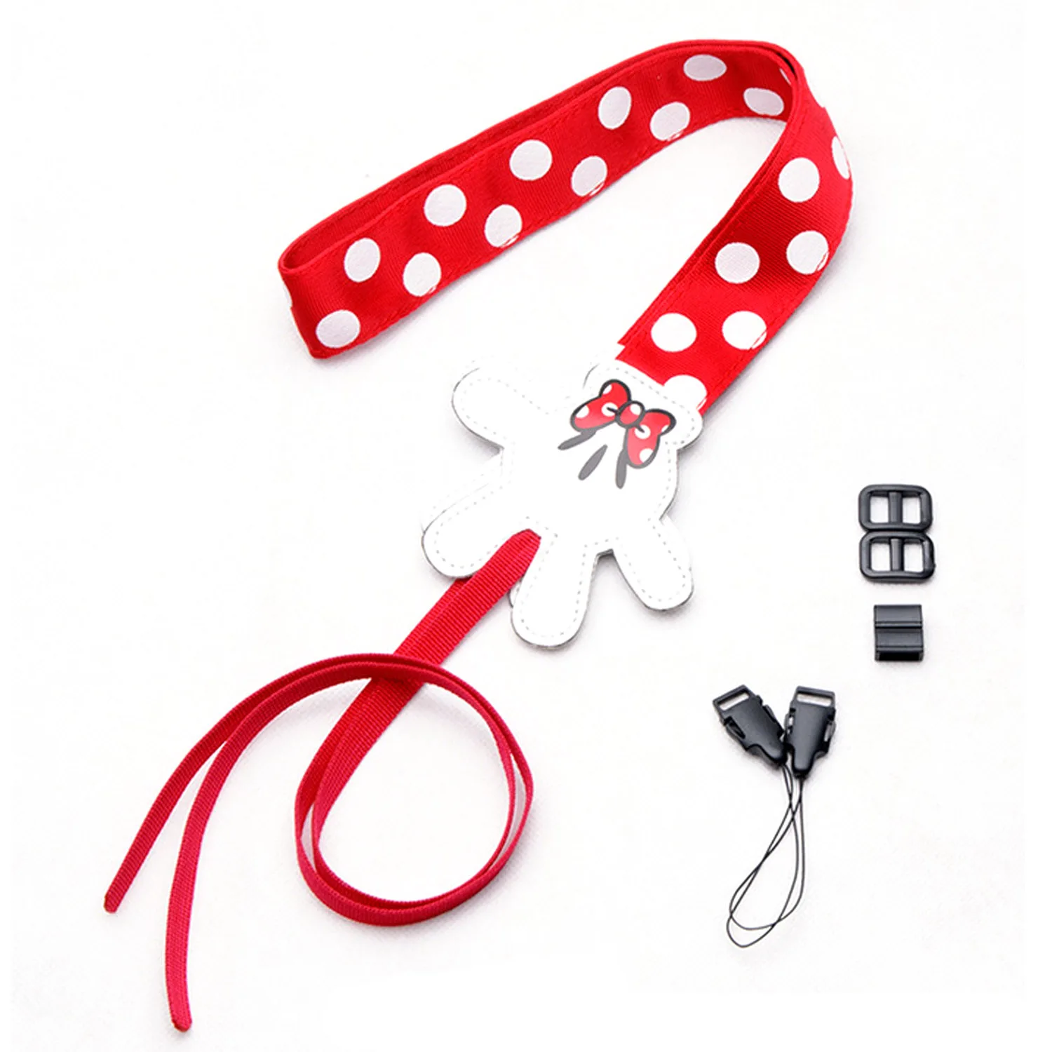 Besegad Universal Cute Cartoon Camera Shoulder Neck Strap Belt Lanyard for Canon Nikon Sony Fujifilm Instax Mini 9 8 8 - Цвет: Red