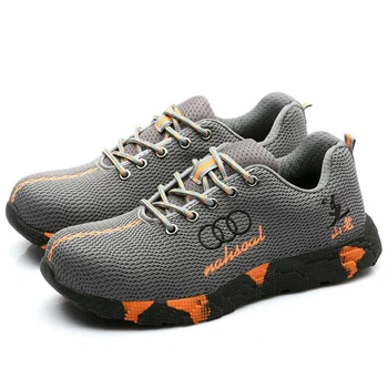 

men's fashion big size comfortable steel toe cap working safety shoes insulation shoe platform security boots protect footwear