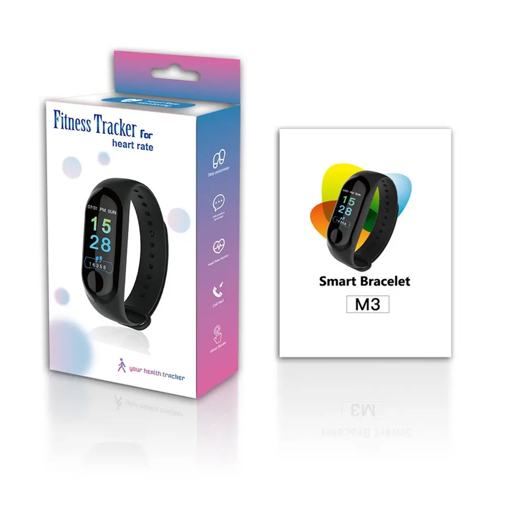 Смарт-браслет M3, Bluetooth, Смарт-часы, водонепроницаемые, умные часы, монитор сердечного ритма, наручные часы, фитнес-браслет, трекер