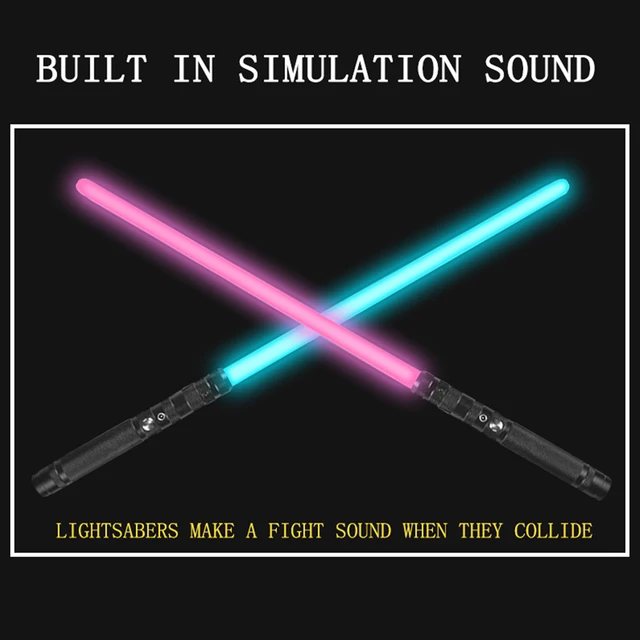 30.5inch LED Light Saber RGB Lightsaber Luminous Sword Force 7 Color Fonts Blaster Lock-Up Light Laser Sword Blaster Toys 1