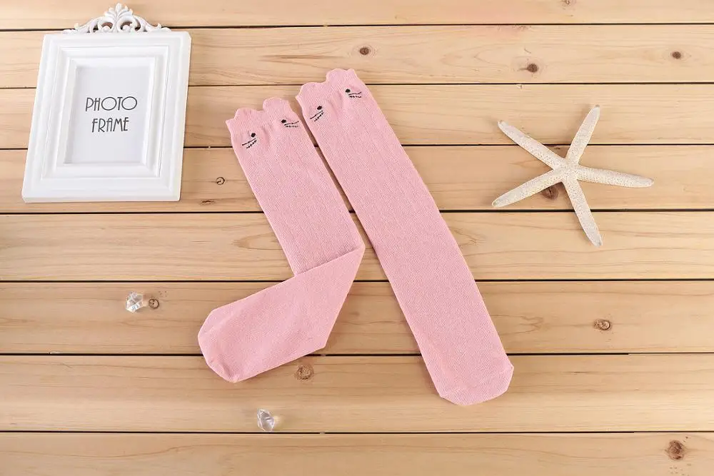 pink Новинка; хлопковые детские носки без пятки; гетры для девочек из чесаного хлопка с вертикальными полосками; носки для мальчиков и девочек - Цвет: pink