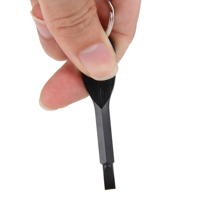 Multi-purpose Pocket Tool EDC Screwdriver Set With Key Ring Keychain Stainless Steel Portable For Emergency Bike Repair Tools