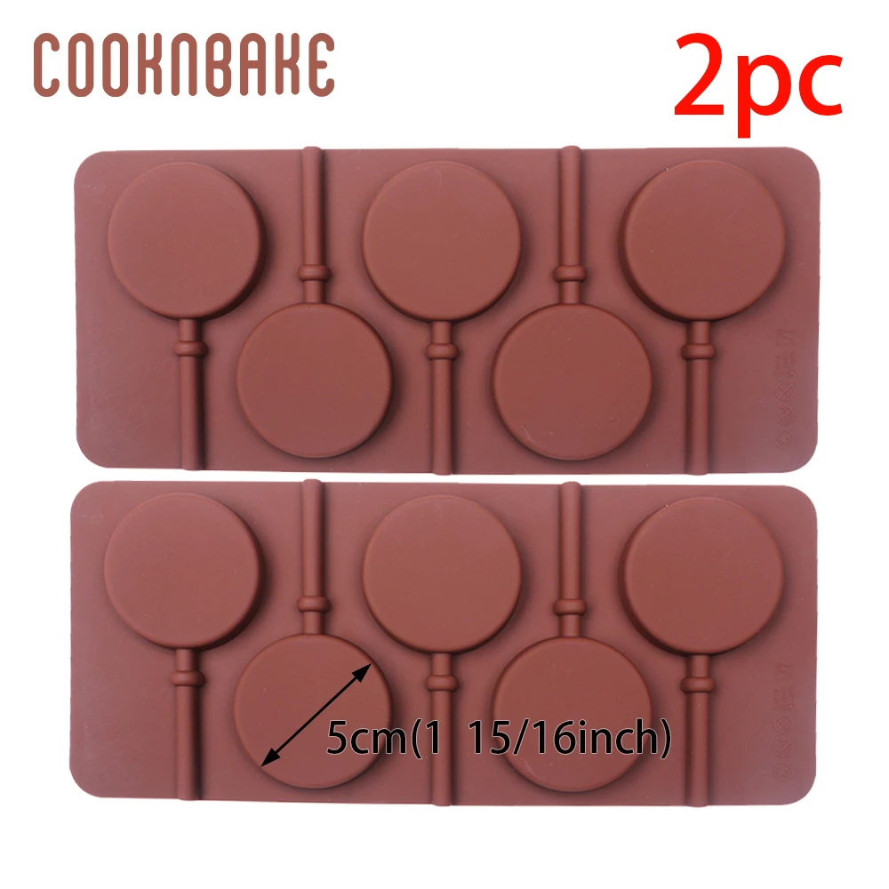 COOKNBAKE силиконовая форма для леденца, круглая шоколадная конфета, леденец, помадка, форма для сахарного леденца, форма для торта, печенья, инструмент для выпечки, 8 отверстий - Цвет: CDY-046-2