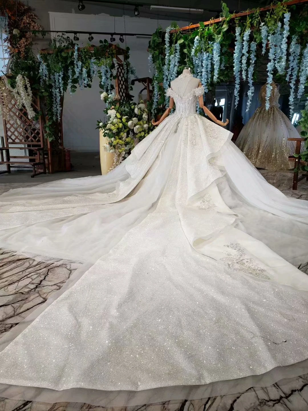 Vestido De Noiva, Саудовская Аравия, роскошное Бохо свадебное платье, тяжелые стразы, жемчуг, арабские свадебные платья, платье невесты с ожерельем