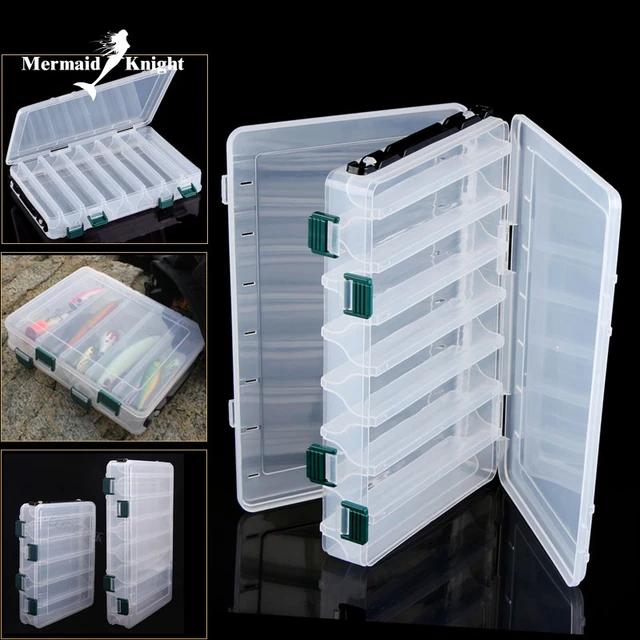 Fishing Box Fly Fishing Box Tackle Spinner Bait Minnow Popper 9  Compartments Fishing Accessories