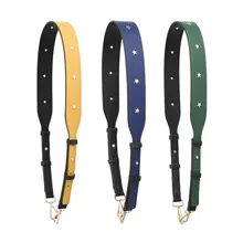

Fashion Vintage Gold Metal Star Rivet Bag Strap High Quality Leather Shoulder Strap Handle Women Replacement Bag Parts Accessory