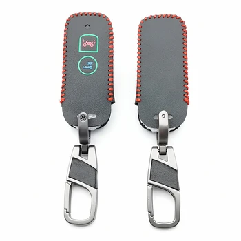 

Soft Leather Key Shell Case Cover For Honda PCX 150 Hybrid X-ADV SH125 Scoopy Forza 125 SH300 Motor 2 Button Key Protect Shell