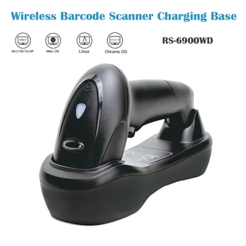 

RS-6900WD Handheld Wireless 2D Barcode Scanner Reader USB Cradle Receiver Charging Base 1D Bar Code Scan Portable Scanning