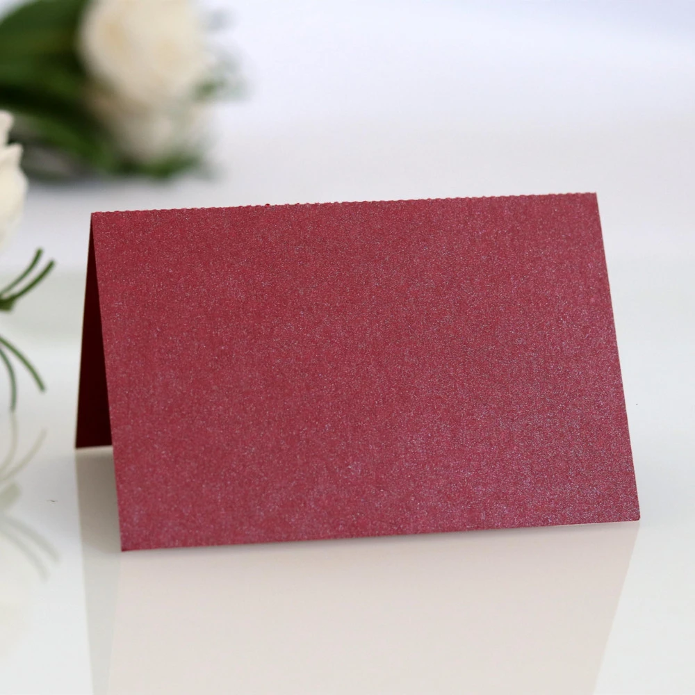 Dull red 100 шт./лот, золотые, розовые, синие, белые, красные, с изображением бабочки, с изображением места для сидения, карты, всплывающая вывеска, на стол, для свадебного торжества, аксессуары, принадлежности - Цвет: Dull red