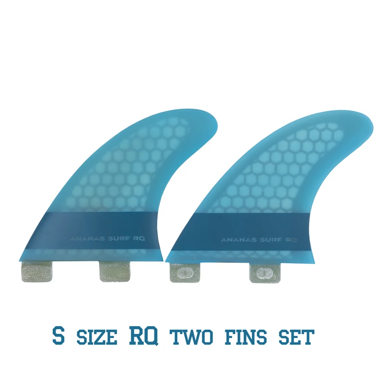 RQ two fins set Ananas серфинга доски для серфинга, два 2 плавника, quad, FCS база Плавник Набор kitesurfboard wakesurf sup аксессуары - Цвет: RQ two fins set