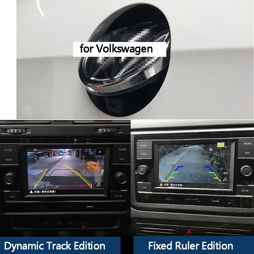Автомобильный чехол-книжка логотип обратный Камера для Volkswagen VW Golf 5/6/7 MK6 Passat B6 CC B7 B8 заднего вида Камера высокого качества, камера ночного видения с компьютерным управленим