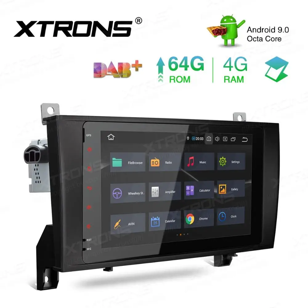 Clearance 8" Android 9.0 OS Car Navigation GPS Radio for Mercedes-Benz SLK-Class R171 2004-2011 (SLK200 SLK280 SLK300 SLK350 SLK55 AMG) 4