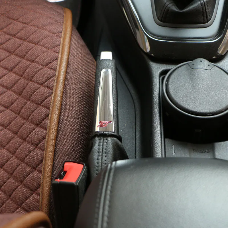 Daefar автомобильный-Стайлинг хромированная отделка ручного тормоза для Ford Focus 2 MK2 3 4 MK3 MK4 ST автомобильные аксессуары - Название цвета: Red