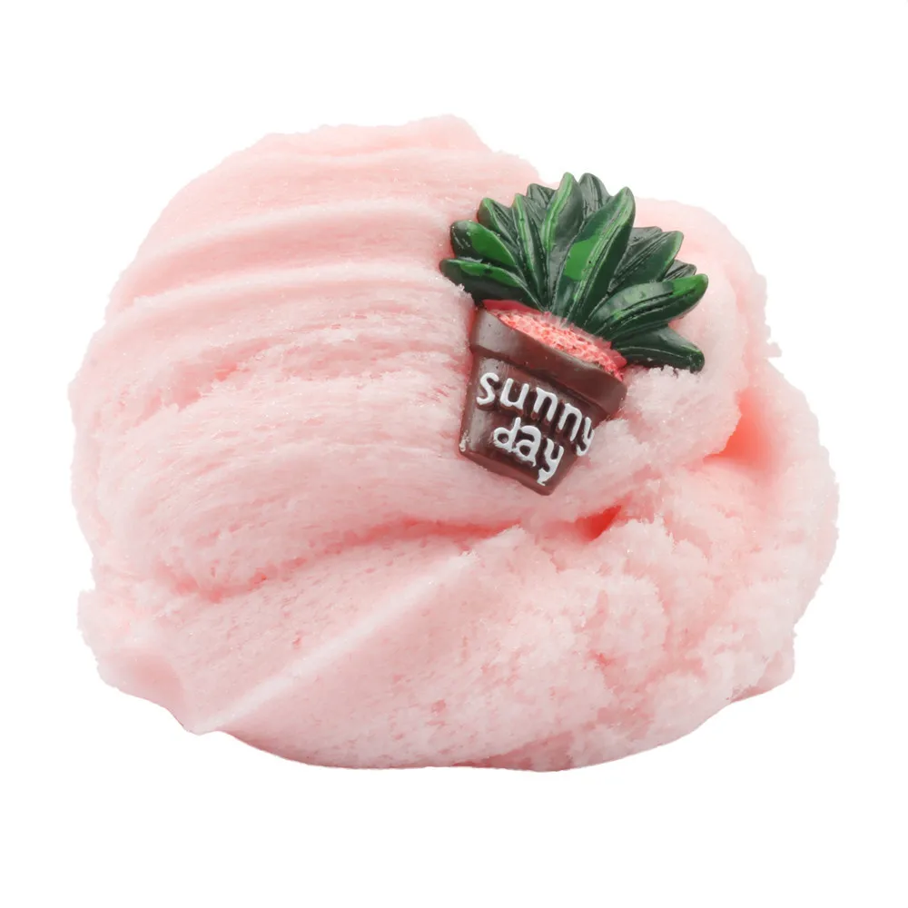 Colorful Mixing Cloud Cotton Candy Slime Fluffy Polymer Anti Stress Slime Sludge Cotton Mud Toy Toys For Children #A