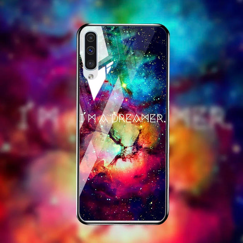 Закаленное Стекло чехол СПС samsung Galaxy A50 A70 A40 A30 A20 A60 A10 A80 A90 5G A50s A20s A10s чехол samsung A7 A8 плюс Чехол - Цвет: Q052