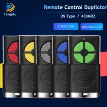 2 em 1 porta da garagem de controle remoto 433mhz abridor clonagem 4 chave do carro automático rolling code gate 433 controle remoto duplicador