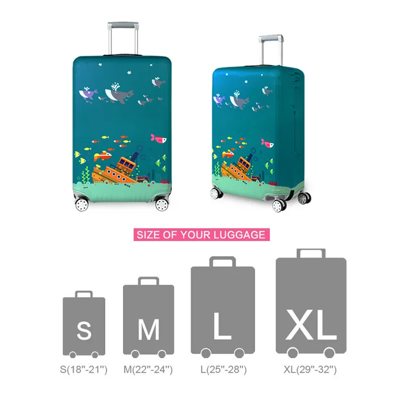VOGVIGO Thicker Travel Luggage Suitcase Protective Covers for Trunk Case Apply to 18''-32'' Suitcase Cover Elastic Perfectly New