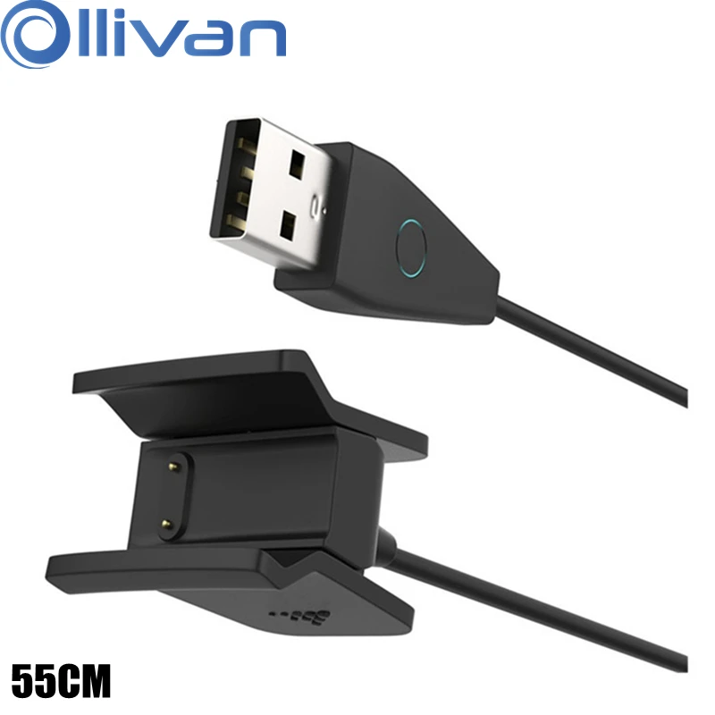 Ollivan Высокое качество usb кабель для зарядки для Fitbit Alta HR Смарт часы зарядное устройство провод замена зарядное устройство шнур с кнопкой сброса