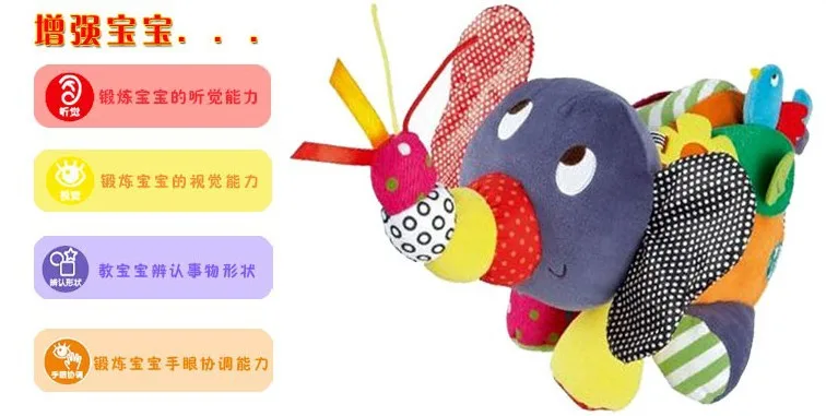 Игрушки для новорожденных детей 0-1 лет, подвеска на колесиках, подвеска в виде слона, подвесная кровать в виде большого колокольчика, Колокольчик для младенцев, chuang sh