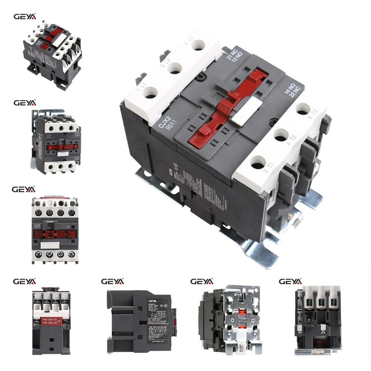 GEYA CJX2-0910 1210 1810 магнитный контактор переменного тока 220V или 380VAC контактор переменного тока 3-полюсный 9A 12A 18A 1NO LC1D-09 контактор