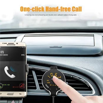 

Dual USB Car Charger Car Bluetooth MP3 Round Digital Screen SP99