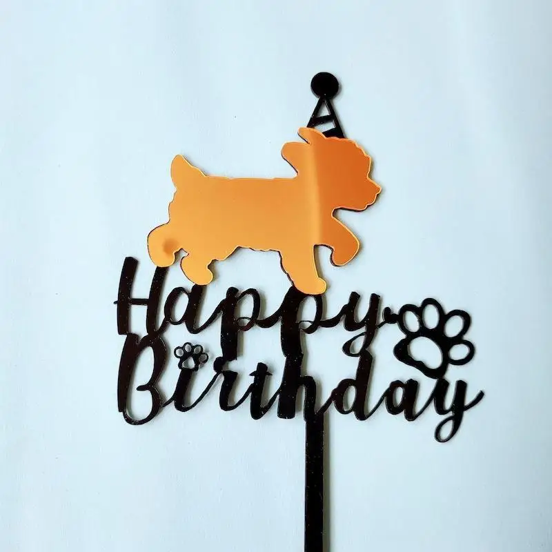 Cake Topper Pet Party Decorations For Pet Dogs Birthday