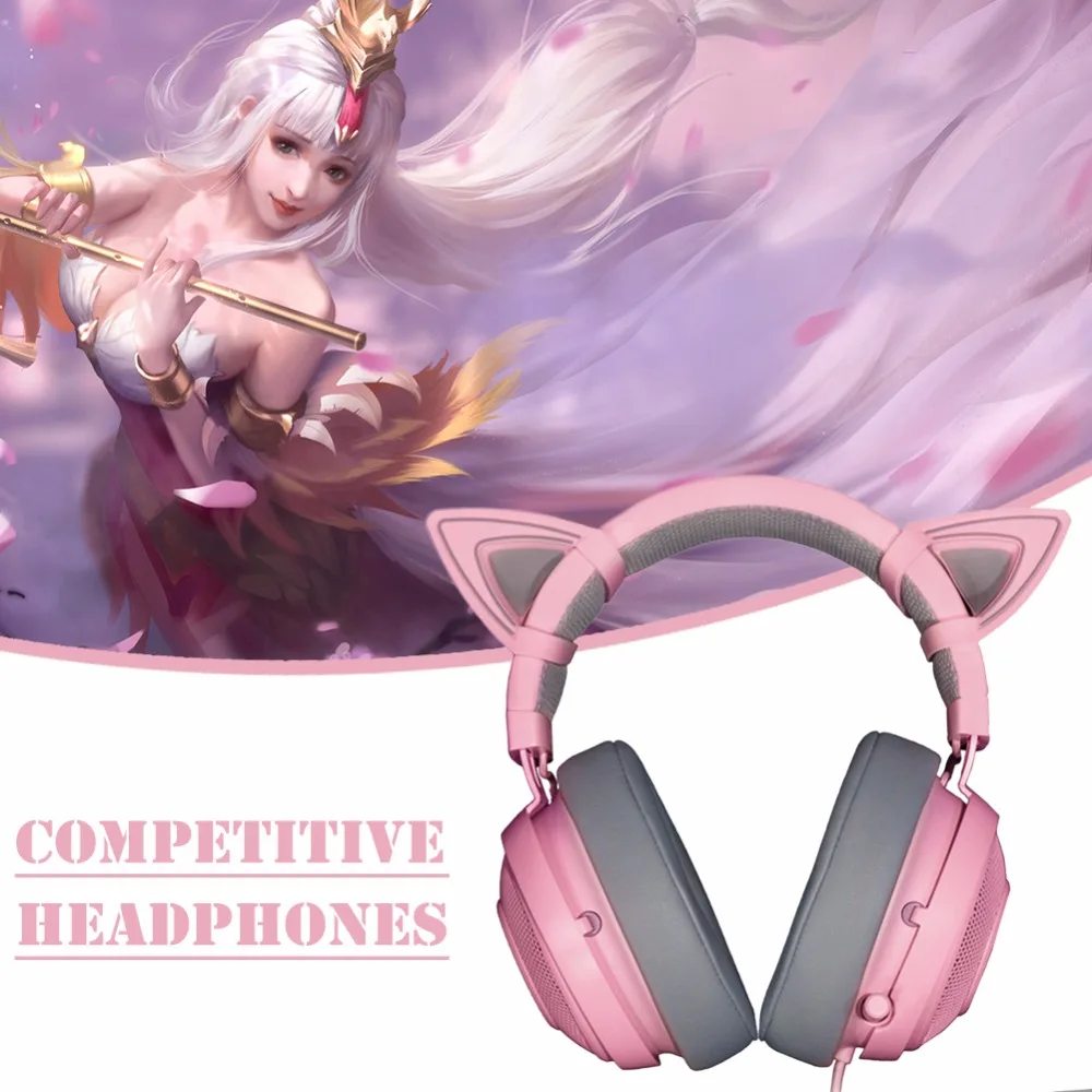 Универсальные наушники razer Kraken V2 3 цветов 3,5 мм, проводные наушники с шумоподавлением, игровая гарнитура с микрофоном