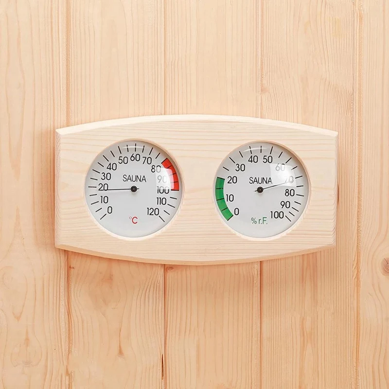 Wood Sauna Thermometer and Moisture Meter 