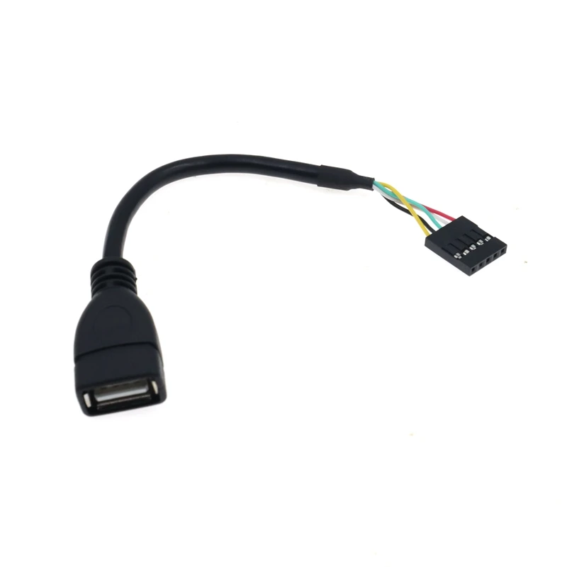 USB 2.0 to DuPont 5-pin Female Motherboard Cable - 10cm Length, 2.54 Pitch - PC Case & Motherboard Extension Adapter Description Image.This Product Can Be Found With The Tag Names Computer Cables Connecting, Computer Peripherals, PC Hardware Cables Adapters, Usb
