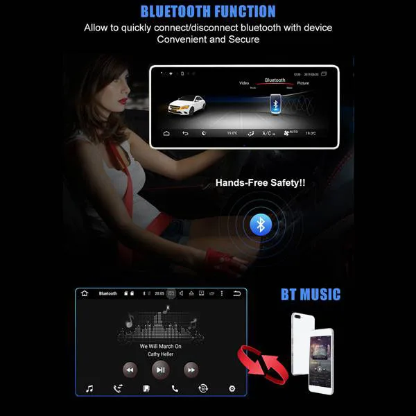 10,25 дюймов Android 8,1 2G+ 32G Автомобильный gps навигатор мультимедийный плеер Bluetooth WiFi Дисплей для Mercedes Benz E класс W212 2009