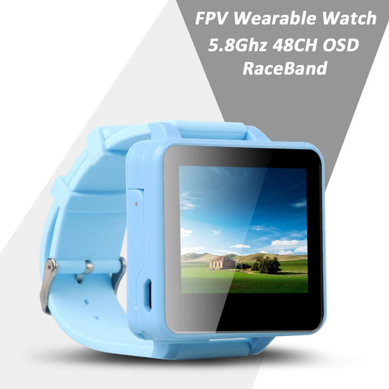  FPV Watch 2 Inch 5.8GHz 48CH FPV Wearable Watch DVR Monitor Wireless Receiver OSD Support AV-In for