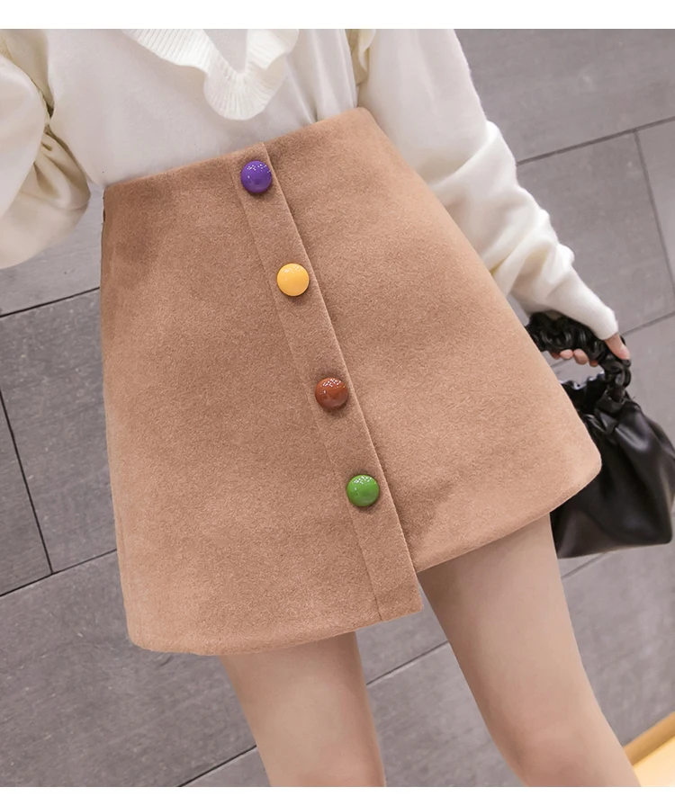 The a-line skirt female skirts autumn/winter new color a irregular cloth bust skirt qiu dong