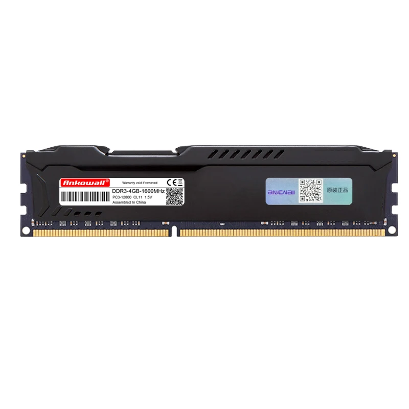 ANKOWALL DDR3 4 ГБ 8 ГБ 1333 1600 МГц ram Memoria DDR 3 настольная память PC3-10600 12800 DIMM с радиатором на все материнские платы